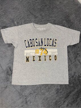 Cabo San Lucas Mexico Grey Graphic Kids T‑Shirt